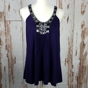 NWOT Lilly Lou Embellished Tank Top (M)